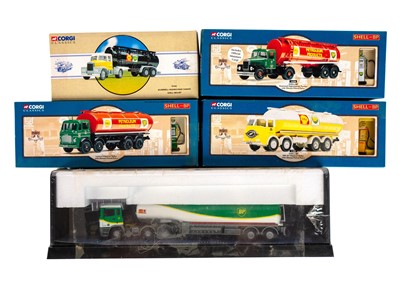 Lot 719 - Corgi boxed Heavy Haulage Commercial Vehicles - Tankers (x5)