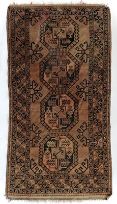 Lot 362 - An Afghan rug, circa 1900.