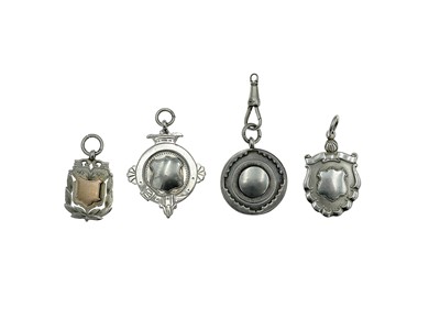 Lot 92 - A selection of silver pocket watch accessories.