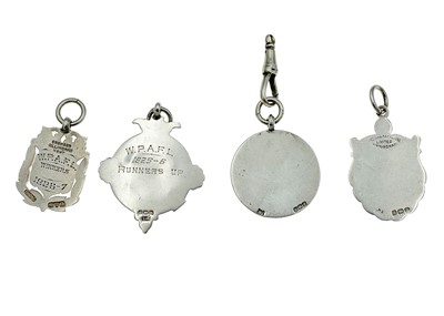 Lot 92 - A selection of silver pocket watch accessories.