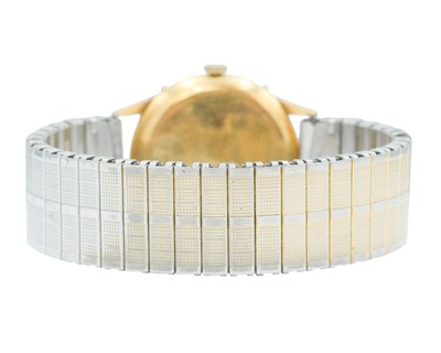 Lot 1033 - MOVADO - A 1950's 18ct calendar gentleman's manual wind wristwatch.