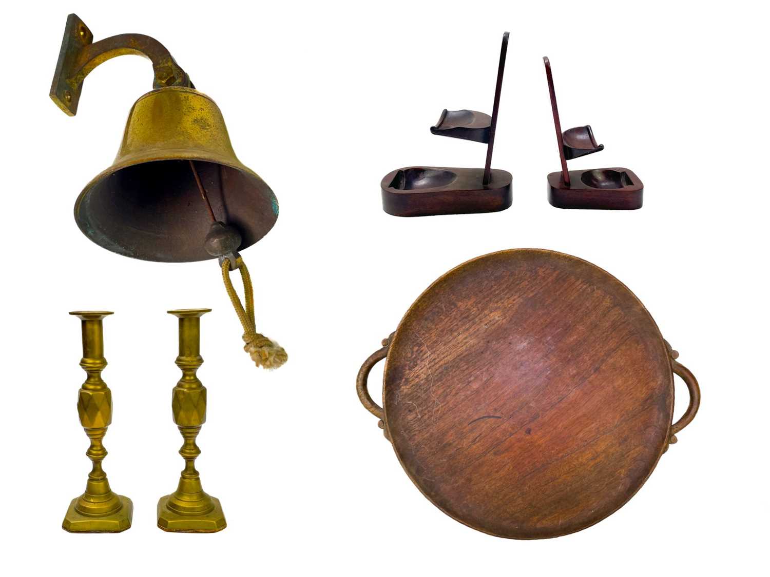 Lot 95 - A hanging brass bell.