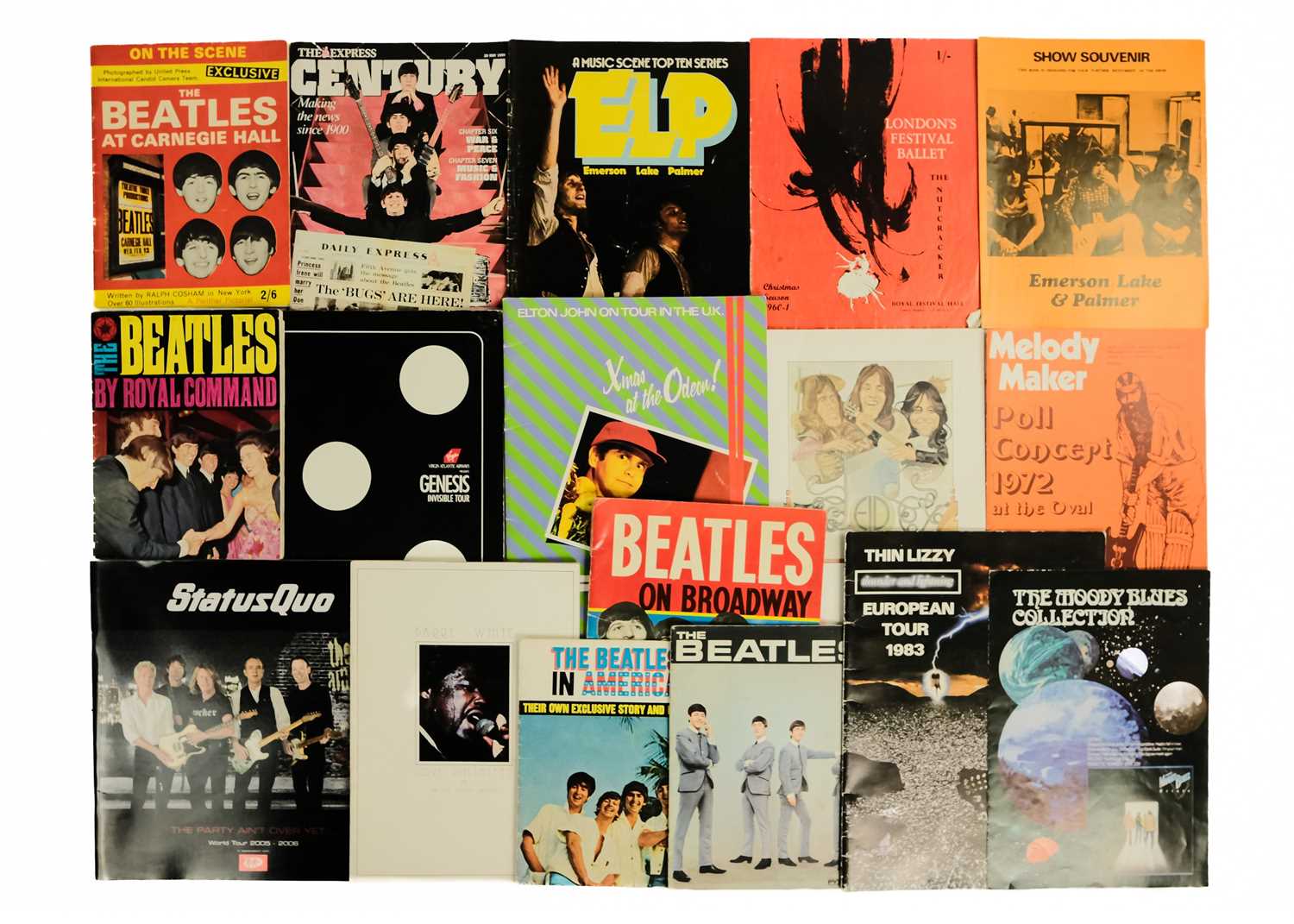 Lot 116 - Tour programmes and magazines.