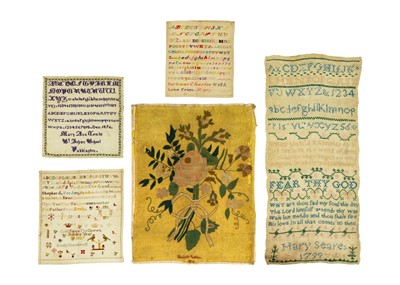 Lot 1590 - A Victorian sampler, by Mary Ann Tombs St Johns School, Paddington.