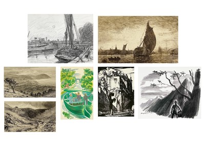 Lot 121 - Frank Brangwyn, Stanley Jackson, Alfred Dawson, Charles Holloway, Jack Merriot, John Nash