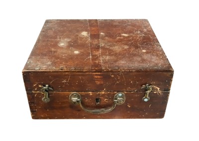 Lot 291 - A 19th century brass and lacquered sextant.