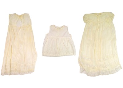 Lot 525 - A 19th century infant's silk and lace christening gown.