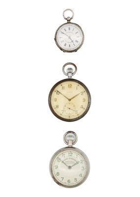 Lot 239 - Three pocket watches for repairs or spares.