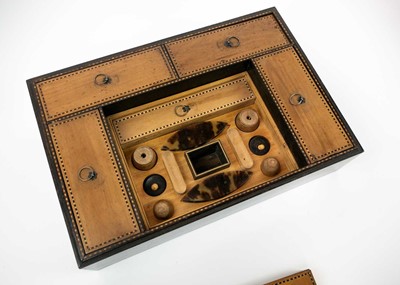 Lot 60 - A Ceylonese coromandel work box, late 19th century.