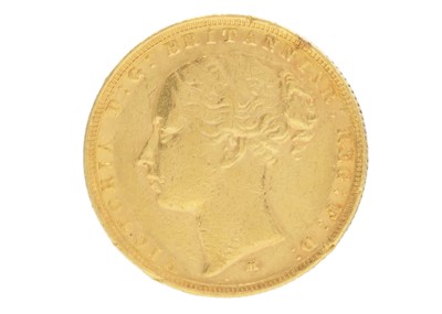Lot 7 - A Victoria 1883 full sovereign coin.