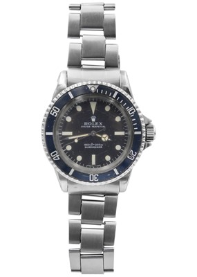 Lot 157 - ROLEX - A desirable 1971 Submariner Oyster Perpetual stainless steel bracelet wristwatch ref. 5513.