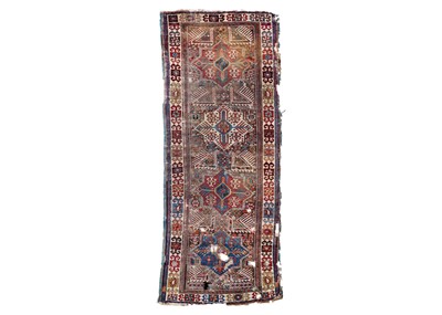 Lot 373 - An Akstafa long rug,  South West Caucasus, circa 1900.