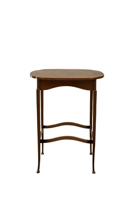 Lot 634 - A 1930s burr walnut occasional table.