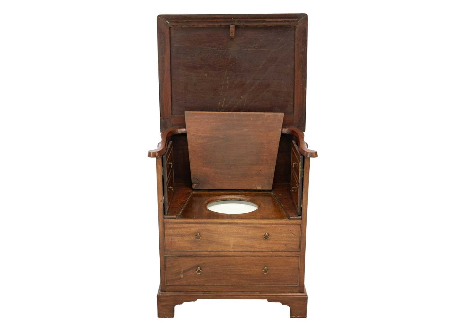 Lot 655 - A 19th century mahogany night commode.