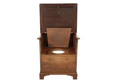 Lot 655 - A 19th century mahogany night commode.