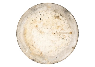 Lot 116 - A Middle Eastern circular porcelain tile, late 19th/early 20th century.