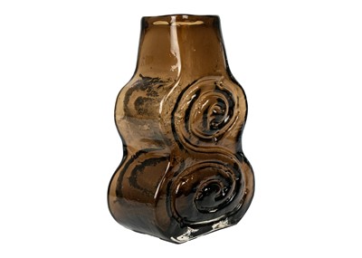 Lot 455 - A Whitefriars textured glass Cello vase.