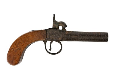 Lot 250 - A percussion pocket pistol.