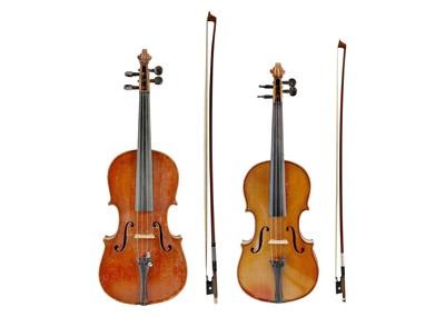 Lot 183 - Two violins.