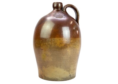 Lot 696 - A salt glaze flagon Cotton & Son Barum.