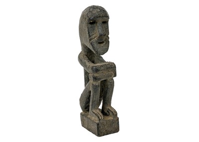 Lot 214 - A wood carved ancestor figure.