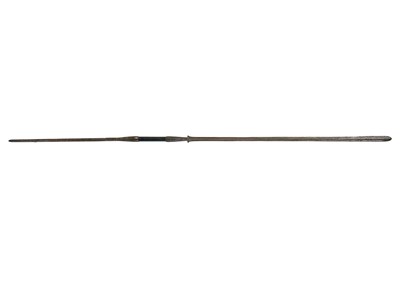 Lot 254 - A Masai lion spear.