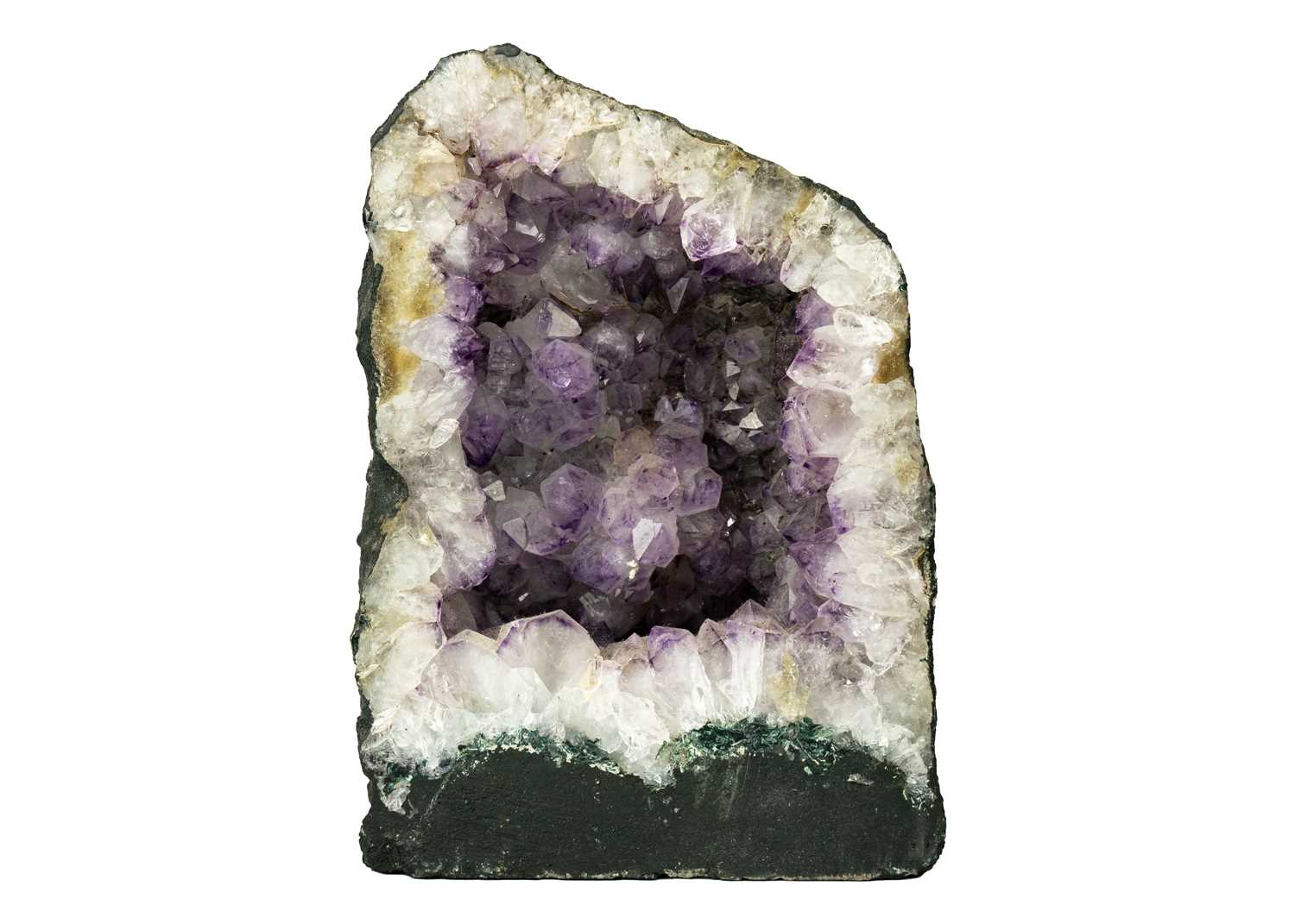 Lot 179 - A free standing amethyst 'cathedral' geode.