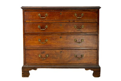 Lot 656 - A George III mahogany chest of drawers.