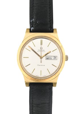 Lot 177 - OMEGA - A Geneve automatic gold-capped gentleman's wristwatch.