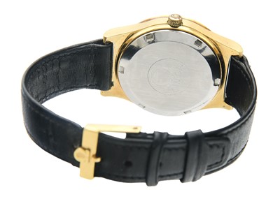 Lot 177 - OMEGA - A Geneve automatic gold-capped gentleman's wristwatch.