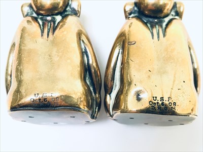 Lot 51 - Two polished bronze Buddah type figures,...