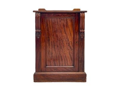 Lot 583 - A Victorian mahogany pedestal cupboard.