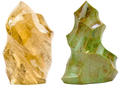Lot 89 - Two cut and polished mineral specimens.
