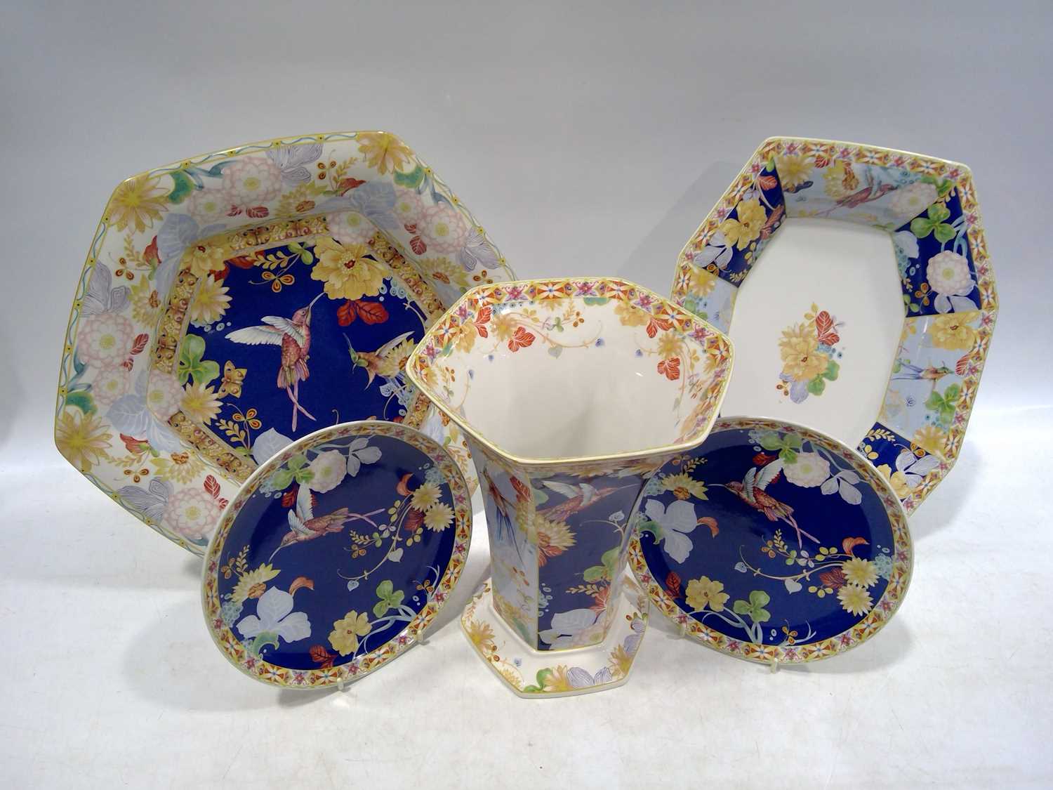 Lot 92 - Five pieces of Spode Java pattern. The