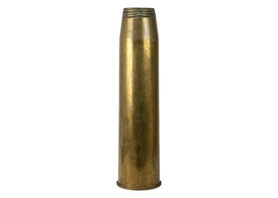 Lot 248 - A 4.5 inch large brass naval shell case.