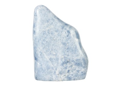 Lot 143 - A large blue calcite mineral specimen.