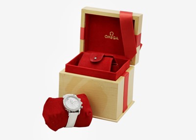 Lot 125 - OMEGA - A De Ville Co-Axial chronometer stainless steel diamond-set unisex automatic wristwatch.