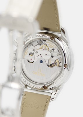 Lot 125 - OMEGA - A De Ville Co-Axial chronometer stainless steel diamond-set unisex automatic wristwatch.