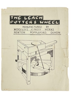Lot 47 - 'The Leach Potters Wheel'