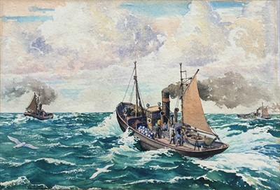 Lot 196 - British, early 20th Century 'Deep Sea Trawlers'...