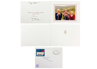 Lot King Charles  III, as The Prince of Wales, Royal Christmas card 1996