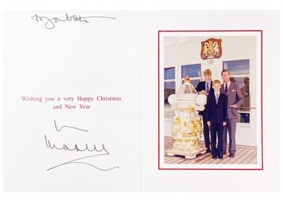 Lot 59 - King Charles III, as The Prince of Wales Royal Christmas card 1997