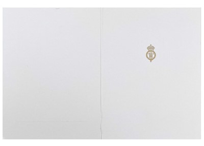 Lot 58 - King Charles III, as The Prince of Wales Royal Christmas card 1998