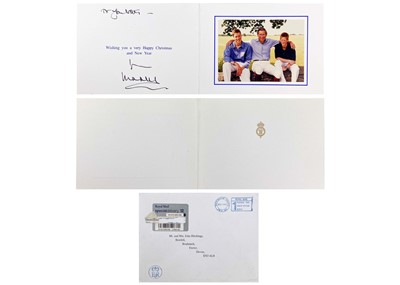 Lot 57 - King Charles III, as The Prince of Wales Royal Christmas card 1999