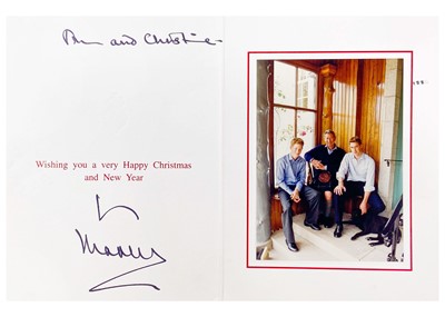 Lot 56 - King Charles III, as The Prince of Wales Royal Christmas card 2000