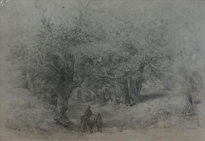 Lot 193 - English School, 19th Century A Woodland Scene...