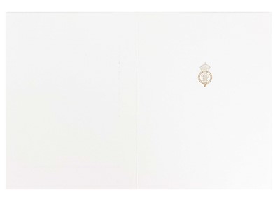 Lot 53 - King Charles III, as The Prince of Wales Royal Christmas card 2003