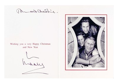 Lot 53 - King Charles III, as The Prince of Wales Royal Christmas card 2003
