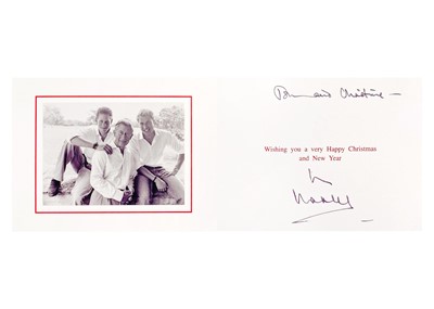 Lot 52 - King Charles  III, as The Prince of Wales, Royal Christmas card 2004