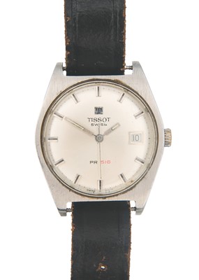 Lot 226 - TISSOT - A PR 516 stainless steel gentleman's automatic wristwatch.